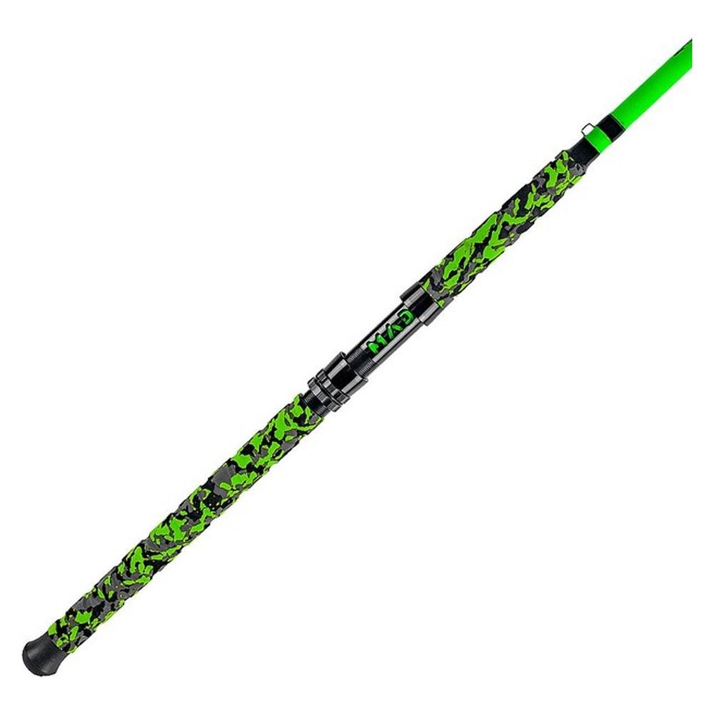 MK 7'6" Rods - Mad Katz Catfish Casting Rod, 1-Piece Carbon Fiber, Heavy or Medium Power, Camo EVA Non-Slip Grip
