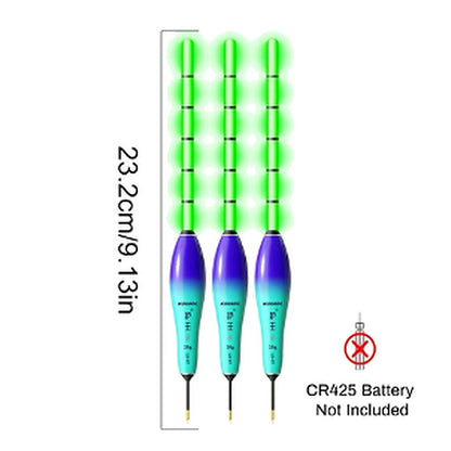 Night Fishing Gear Pack - UV Black Light, LED Floats, Rod Tip Bite Indicators, Rod Holders, Lip Grip & Carry Case